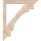 Ekena Millwork Merced Traditional Smooth Bracket w/ Offset Brace, Douglas Fir, 5 1/2"W x 38"D x 44"H BKT0604X38X44MRC01SDF - alternate 3